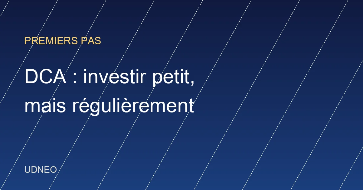 DCA : investir en Bitcoin avec un petit budget