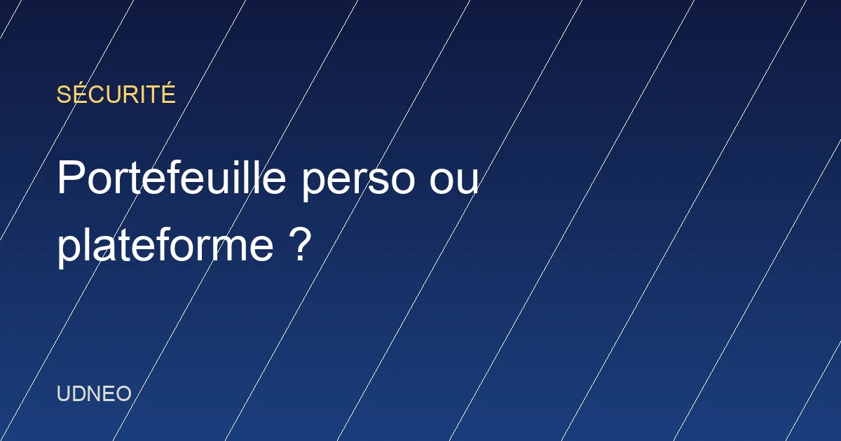 Garder ses cryptos : portefeuille perso ou plateforme ?