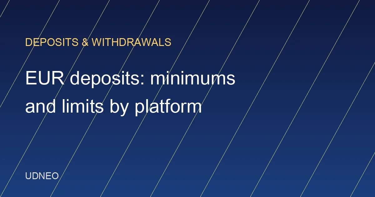EUR Deposit Minimums and Limits on Crypto Exchanges