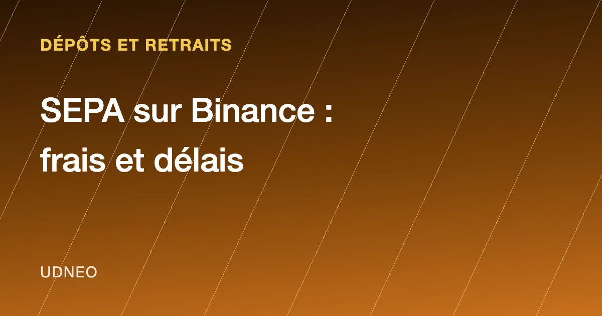 Virement SEPA Binance 2026 : frais, délais et dépôt en euros